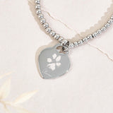 Lucy Heart Paw Print / Nose Print Bead Bracelet