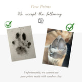 Paw / Nose Print Acrylic Block - A6